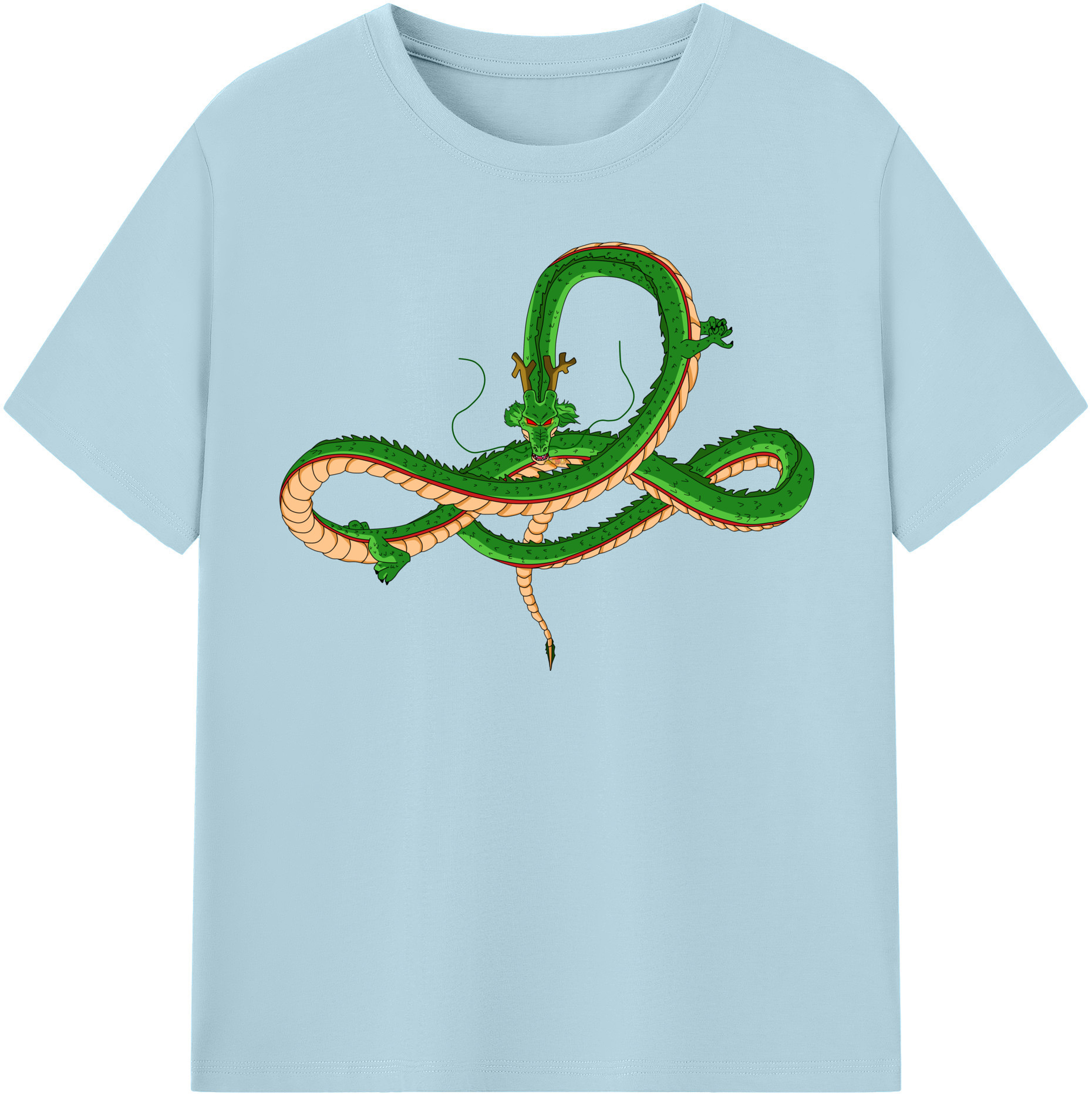 （画像用） ドラゴンボール 神龍 シェンロン DRAGON BALL Shenron 綿100％半袖Tシャツ（フロントプリント）